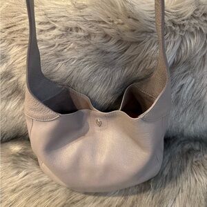 Helen Kaminski Elegant Gray Leather Shoulder/Crossbody Bag